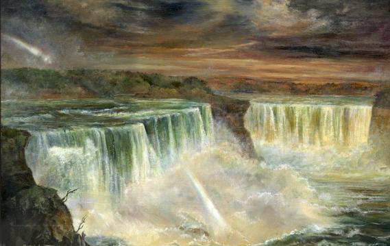 569x359 Paintings By R.a.lahm - Niagara Painting
