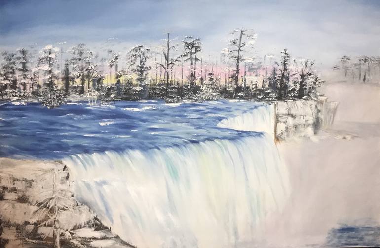 770x504 Saatchi Art Niagara Painting By Carmen Orozco - Niagara Painting