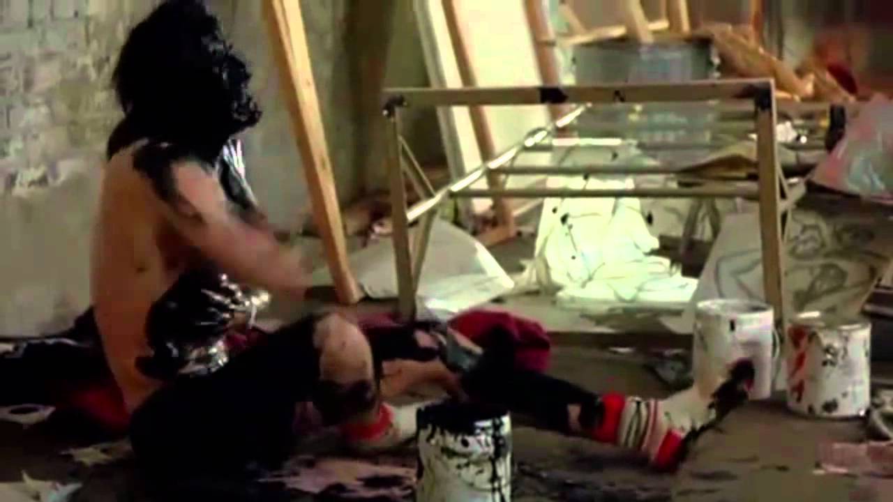 1280x720 Black It All Out - Nic Cage Painting