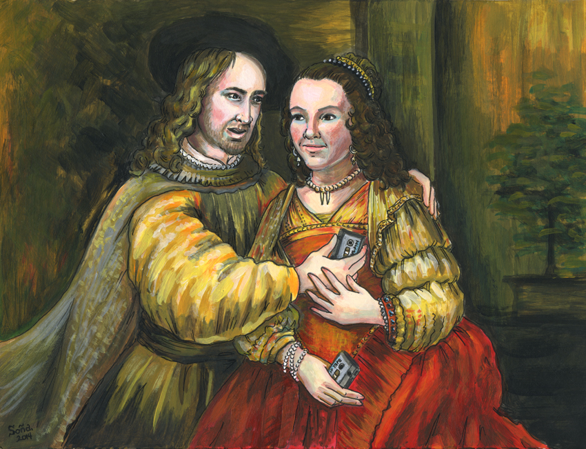 850x651 Nicolas Cage, Rembrandt Painting, Mix Tape - Nic Cage Painting