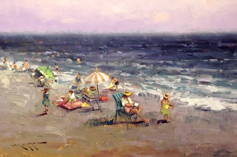 770x509 Saatchi Art Seaside(Nice) Painting By Mostafa Keyhani - Nice Painting