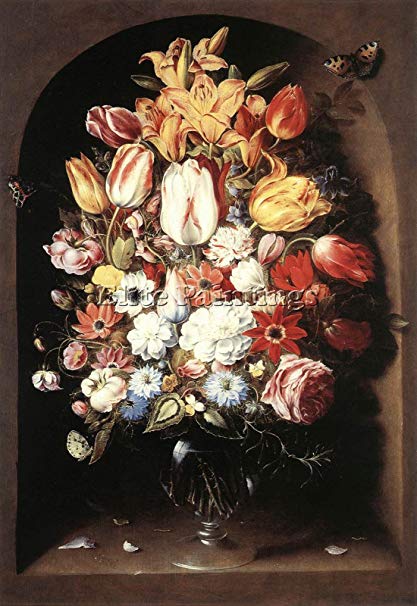 417x606 Beert Osias Bouquet In A Niche Artist Painting - Niche Painting