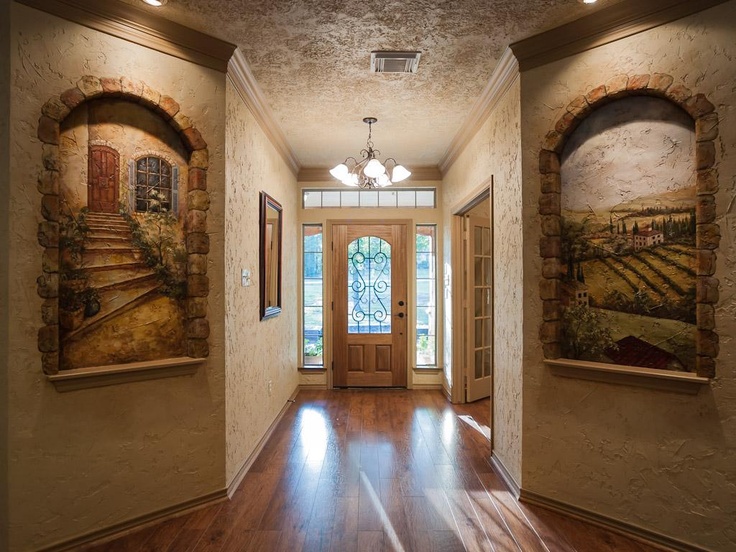 736x552 Dining Room Update Faux Painted Niche Scattered Of Dining Room - Niche Painting