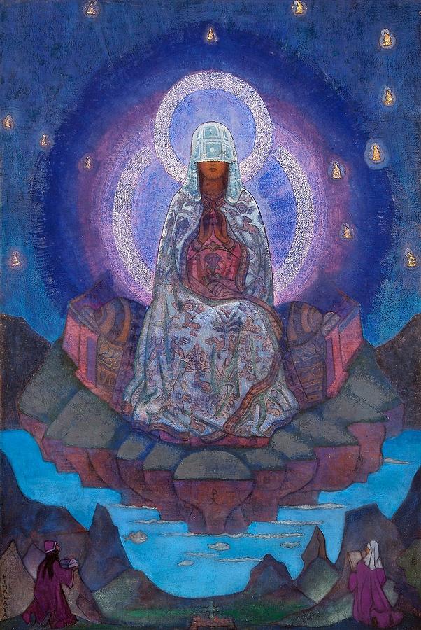 602x900 Mother Of The World Painting By Nicholas Roerich - Nicholas Roerich Painting