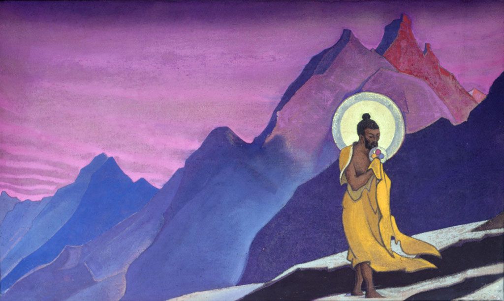 1024x613 Blessed Soul (Bhagavan Sri Ramakrishna) Nicholas Roerich - Nicholas Roerich Painting