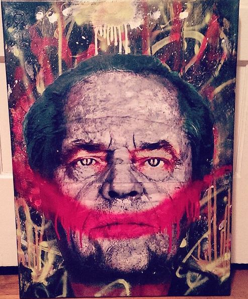 493x595 Jack Nicholson Painting 16x24 By Brandongastinell - Nicholson Painting