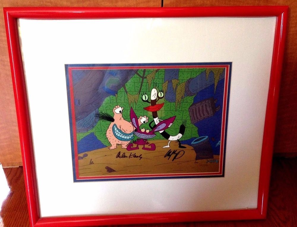 1000x765 Real Monsters Painted Cel Framed Nickelodeon Animation Art Signed - Nickelodeon Painting