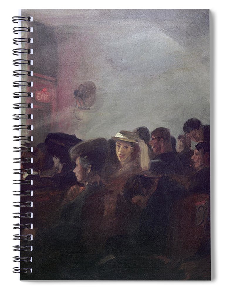 770x1000 Sloan Nickelodeon, 1907 Spiral Notebook For Sale By Granger - Nickelodeon Painting