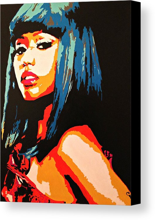 529x750 Nicki Minaj Canvas Print Canvas Art By Elena Morales - Nicki Minaj Painting