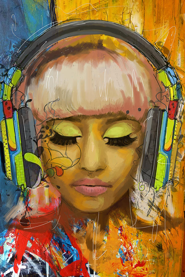600x900 Nicki Minaj Painting By Corporate Art Task Force - Nicki Minaj Painting