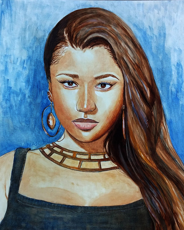 600x751 Nicki Minaj Painting 2 By Dezz1977 - Nicki Minaj Painting