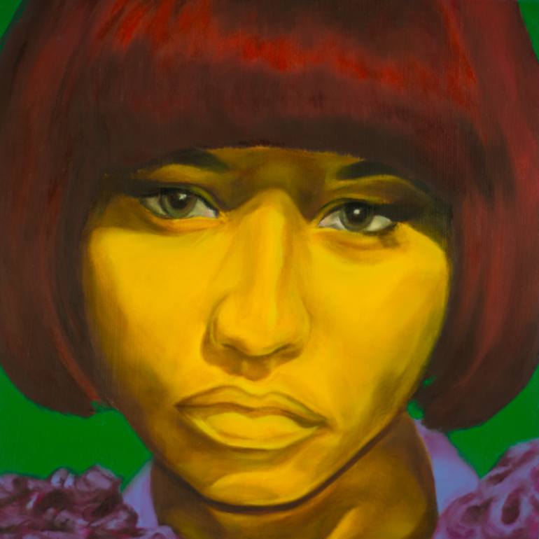770x770 Saatchi Art A Canary Candid Of Nicki Minaj Painting By Andrew Jarecki - Nicki Minaj Painting