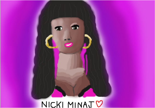 646x451 Nicki Minaj - Nicki Minaj Painting