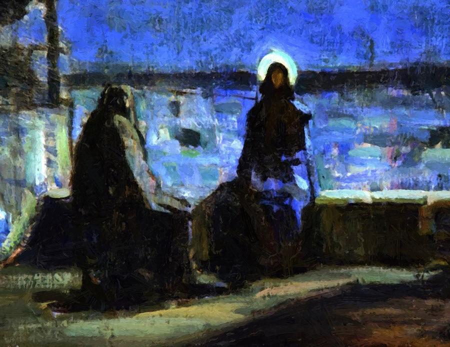 900x694 Study For Nicodemus Visiting Jesus 1899 Painting By Tanner Henry - Nicodemus Painting