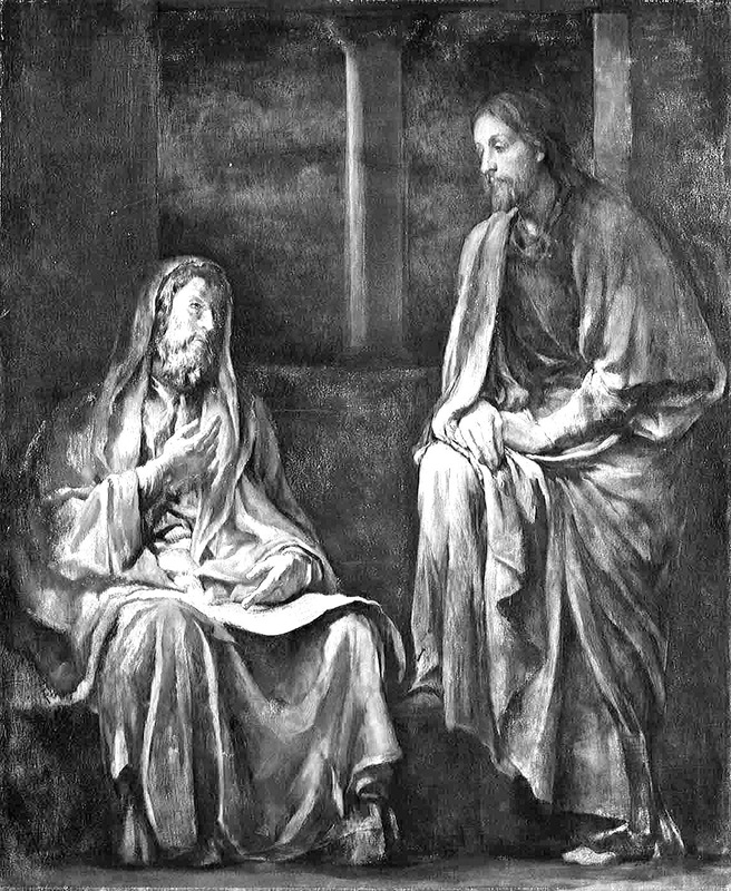 656x800 Visit Of Nicodemus To Christ By John La Farge - Nicodemus Painting