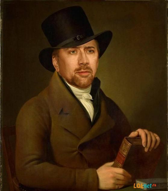 558x635 Nicolas Cage Celebrities In Art Nicolas Cage - Nicolas Cage Painting