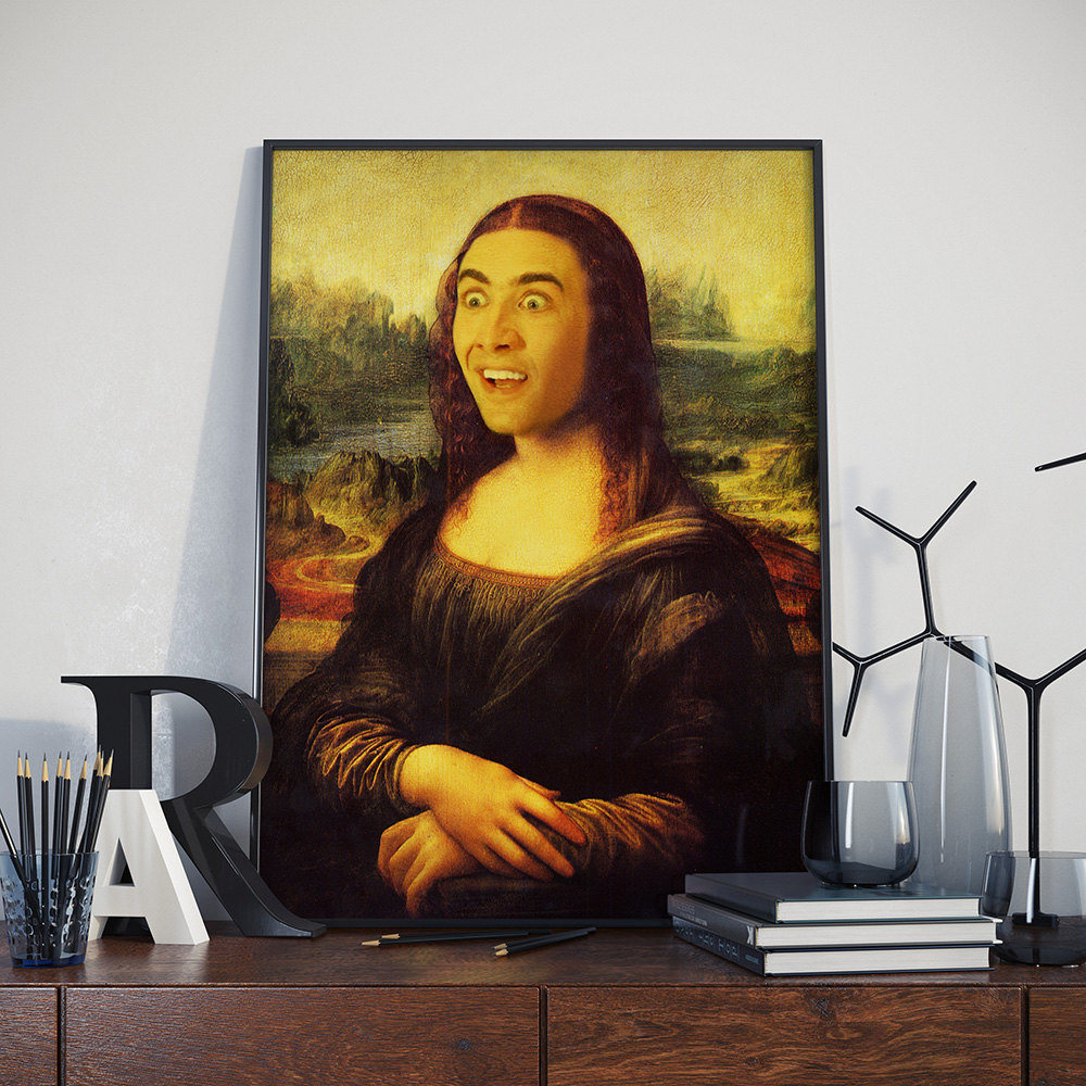 1000x1000 Mona Cage - Nicolas Cage Painting