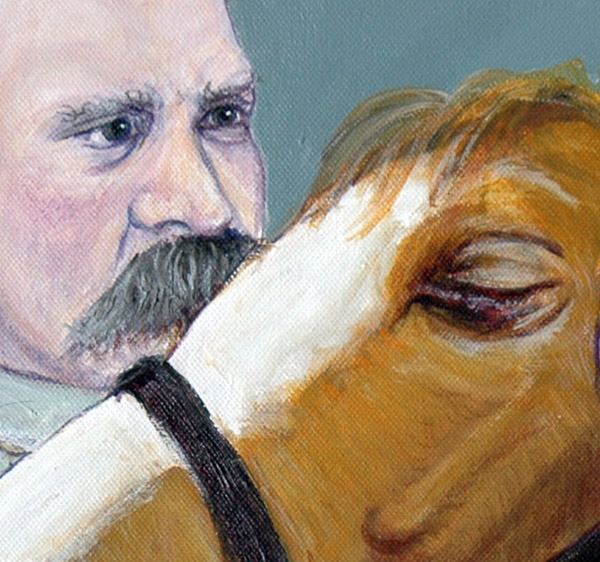 600x562 Nietzsche And The Horse (2011) Shardcore - Nietzsche Painting