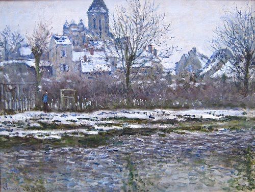 500x377 Flores Y Palabras Claude Monet Nieve Art Monet - Nieve Painting