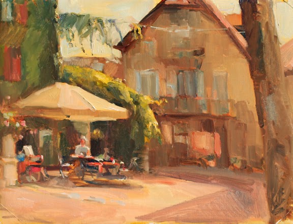 576x441 Life As An Artist Jill Banks Nieve, Italy Day And Loving Oscar - Nieve Painting