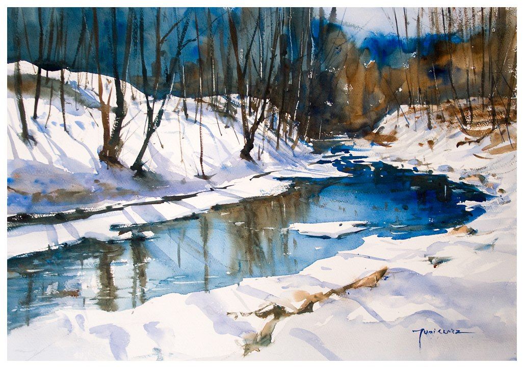 1028x722 Pin By Margaret Brown On Watercolor Paintings I - Nieve Painting