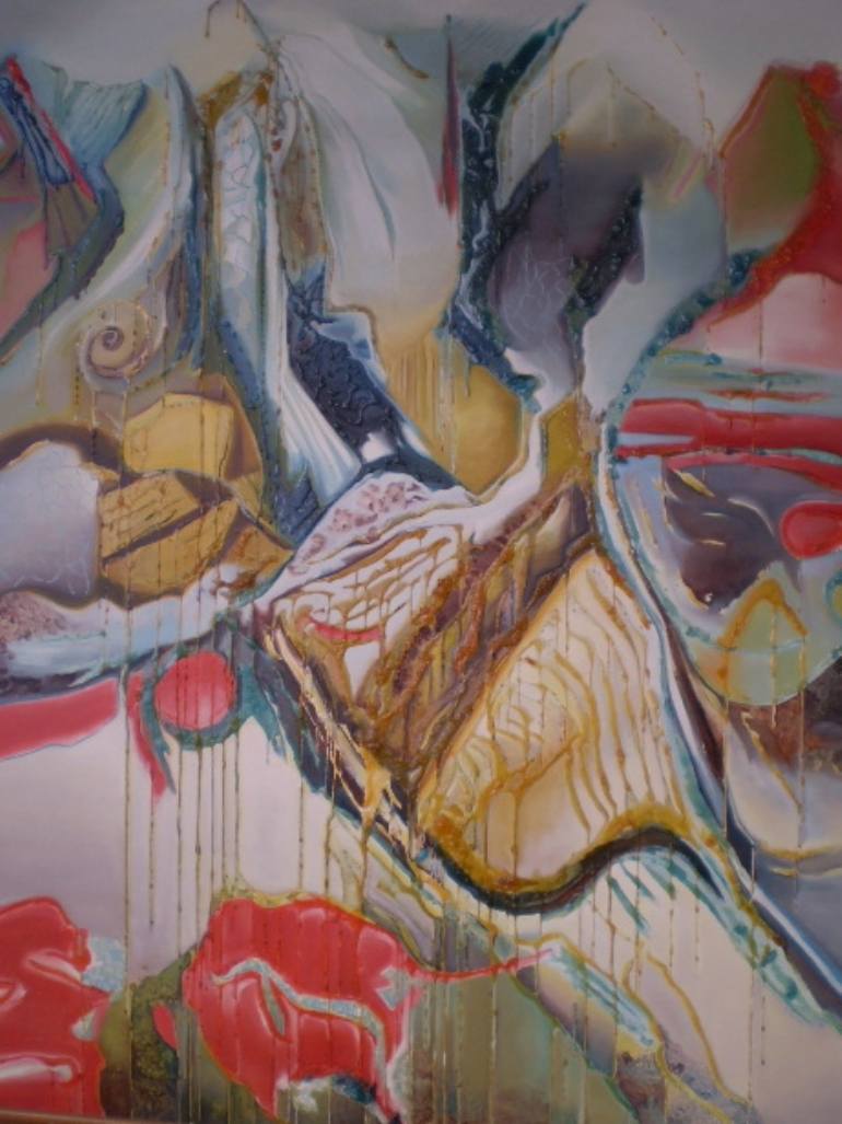 770x1027 Saatchi Art Laberintos De Oro Y Nieve Painting By Alicia - Nieve Painting