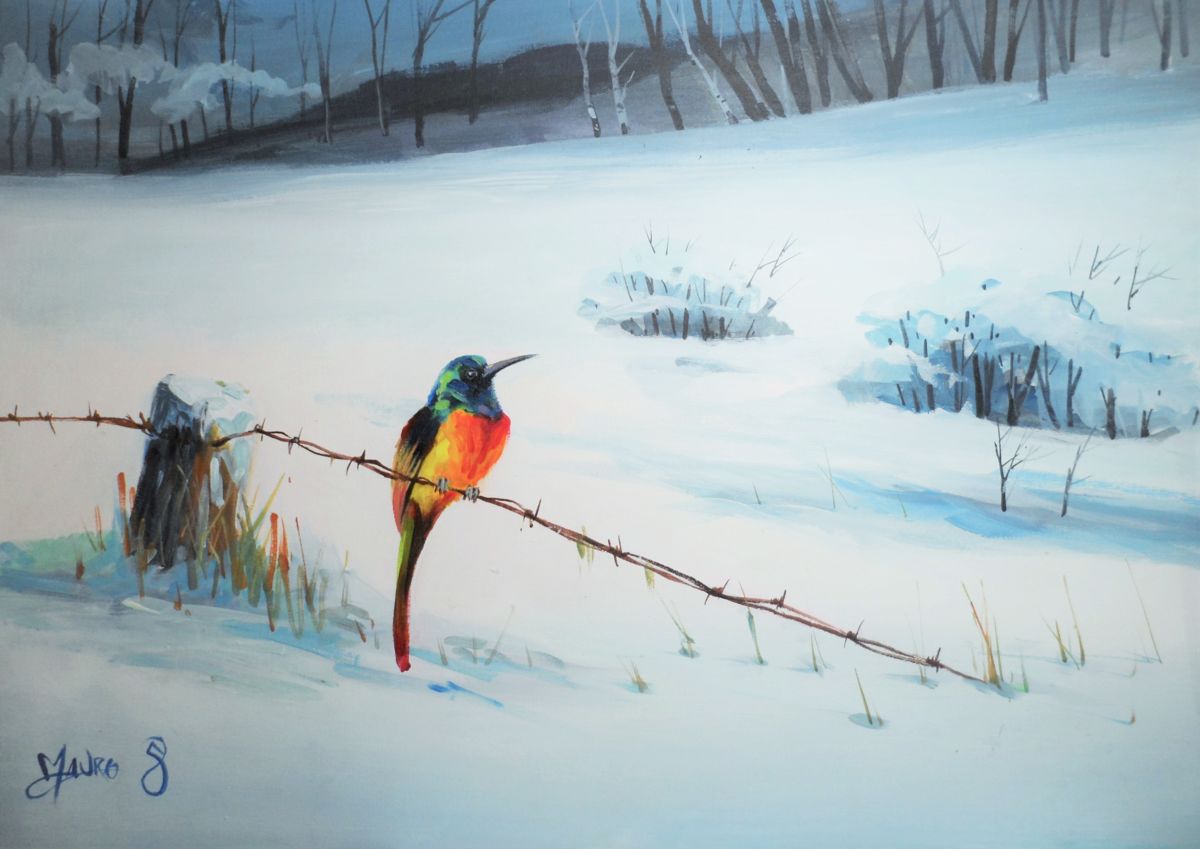 1200x849 En La Nieve (Mauricio Ochoa Saldarriaga) - Nieve Painting