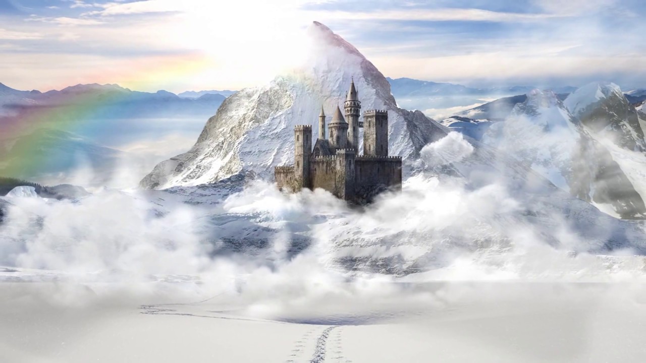 1280x720 Castillo En La Nieve, Matte Painting Ll - Nieve Painting