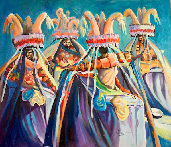 600x515 African Painting - Nigerian Painting