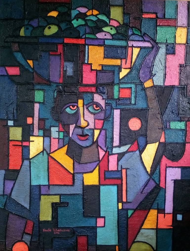 770x1018 Saatchi Art Troubles With The Nigerian Child Painting By Nweke - Nigerian Painting