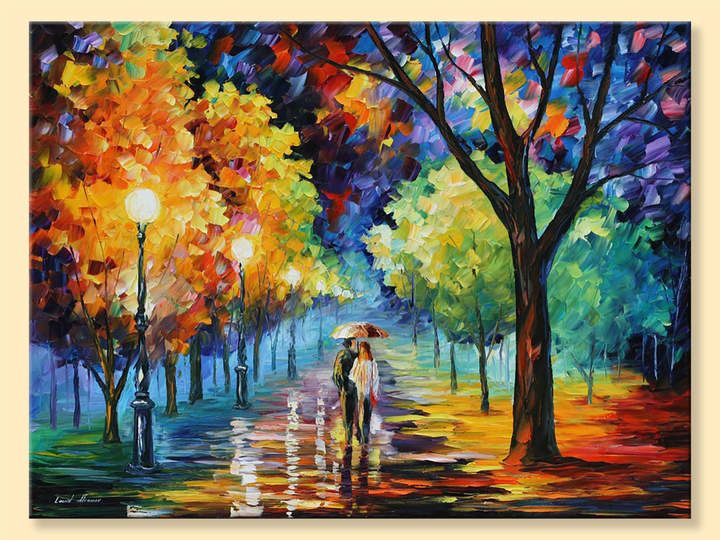 Night Alley Painting at PaintingValley.com | Explore collection of ...