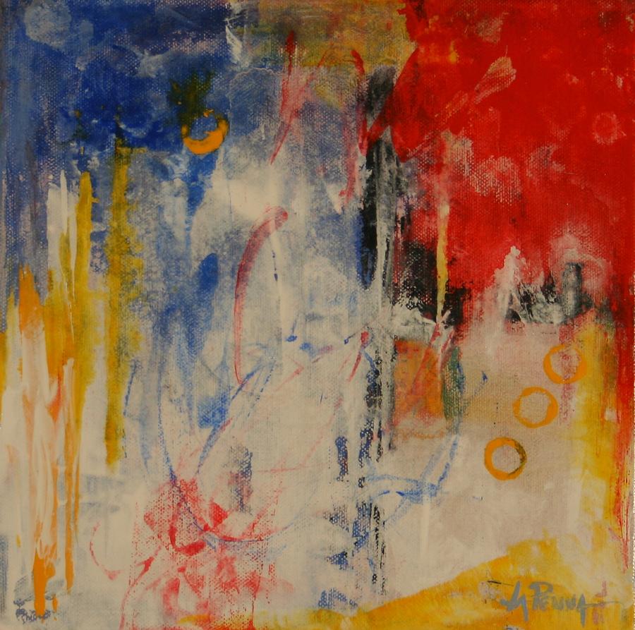 900x893 Night And Day Painting By Elizabeth Lapenna - Night And Day Painting