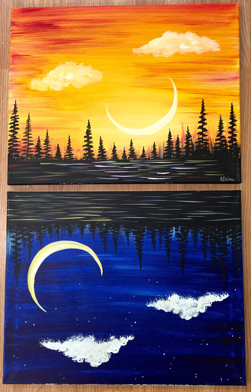512x800 The Palette - Night And Day Painting