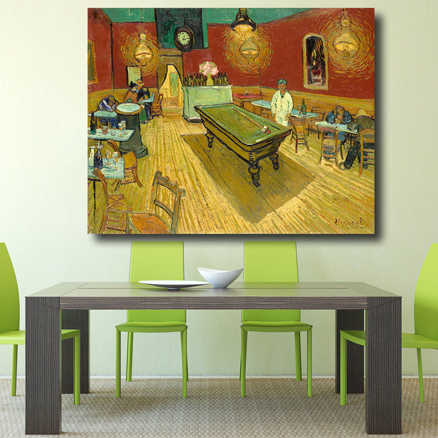 640x640 Hdartisan Night Cafe By Vincent Van Gogh Print Wall Art Decoration - Night Cafe Painting