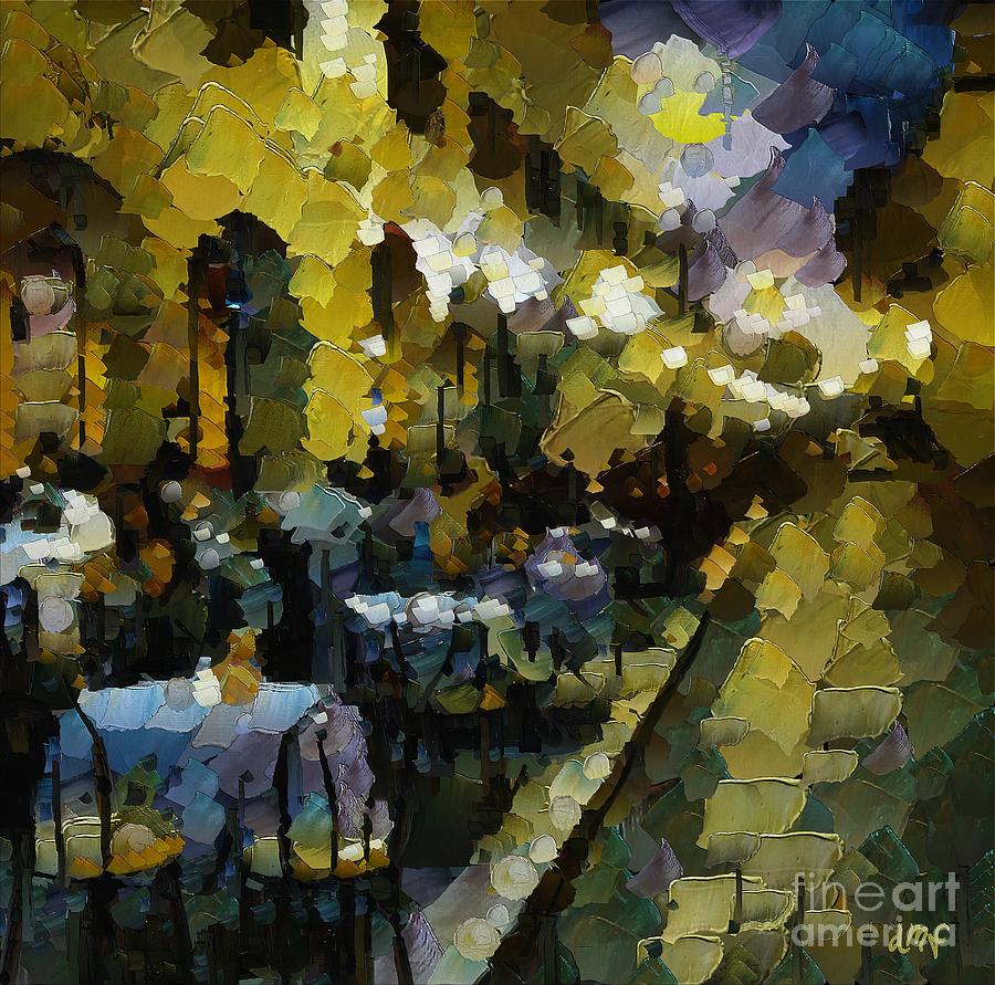 900x891 Night Cafe Painting By Dragica Micki Fortuna - Night Cafe Painting