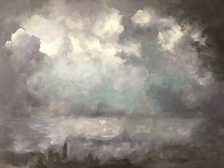770x578 Saatchi Art Night Clouds Painting By Meg Aiken - Night Clouds Painting