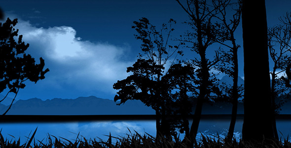 590x300 Night Forest 4 By Animix Videohive - Night Forest Painting