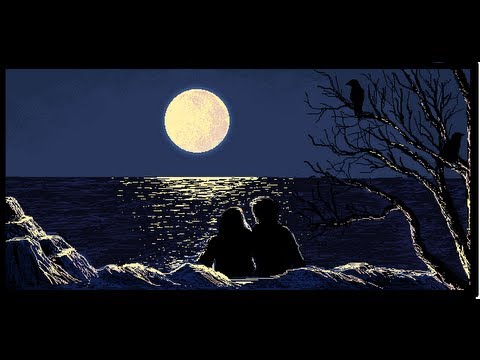 480x360 Ms Paint - Night Moon Painting