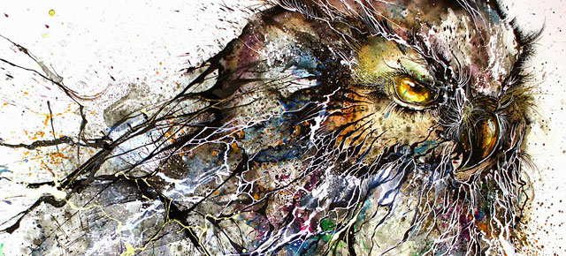 640x290 Stunning Illustration Created With Expressive - Night Owl Painting