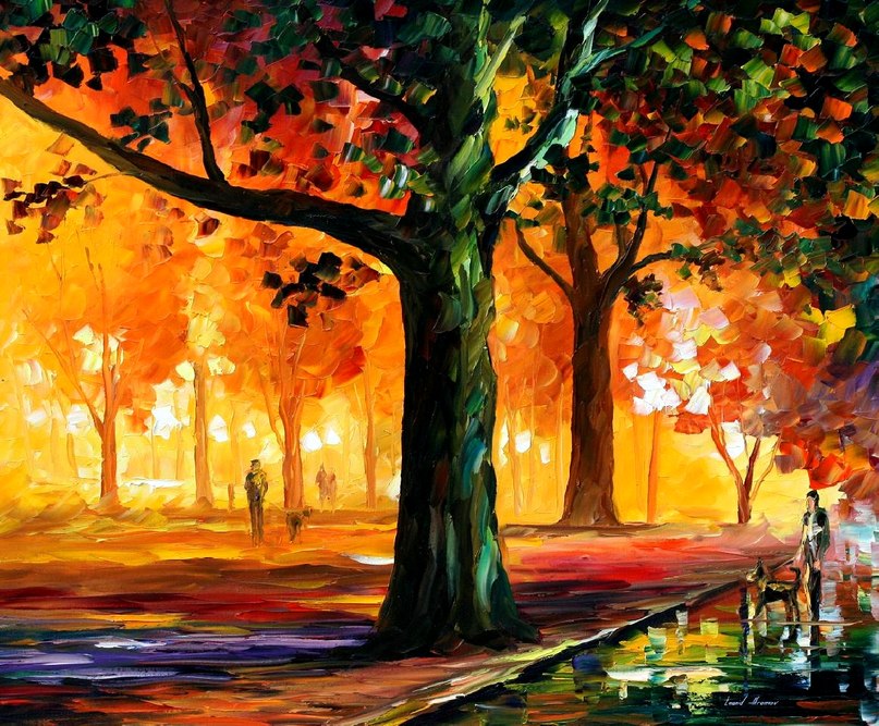 807x667 The Light Of The Night - Night Scene Painting
