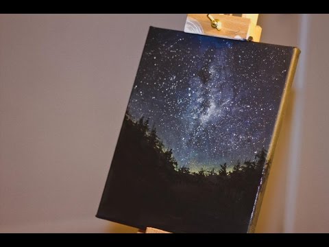 480x360 Night Sky - Night Sky Canvas Painting