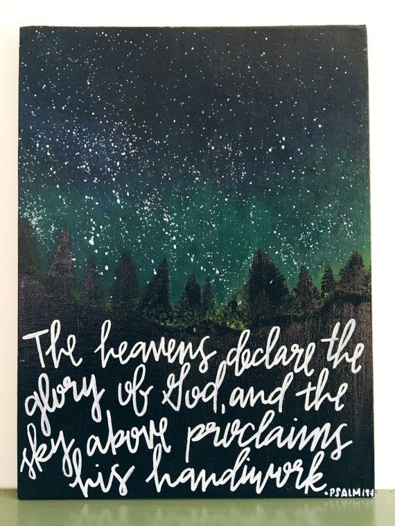 570x760 Psalm 191 - Night Sky Canvas Painting