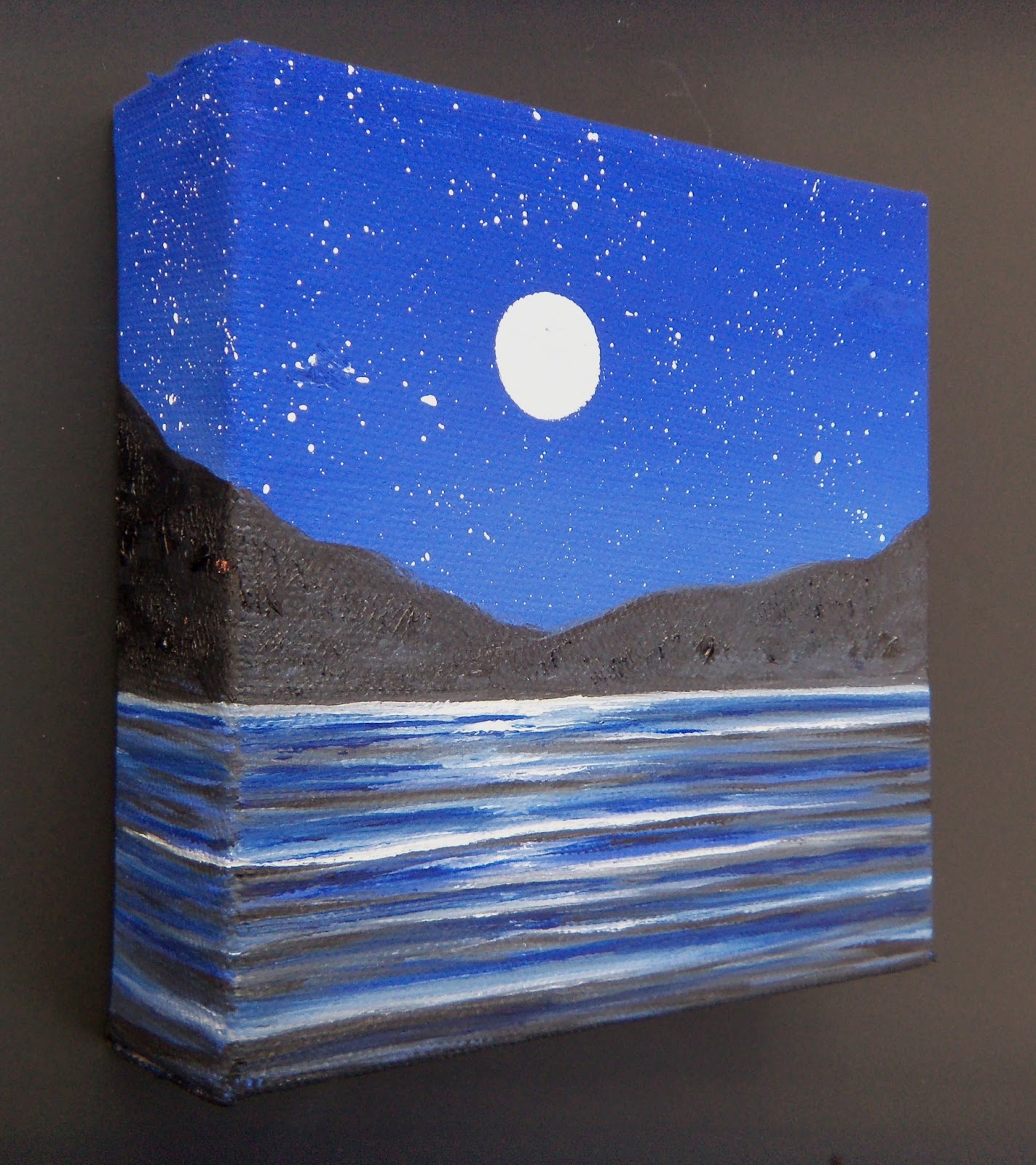 1423x1600 Release The Night, 5 X 5 X 1.5, Original Oil Painting Bing Art - Night Sky Canvas Painting