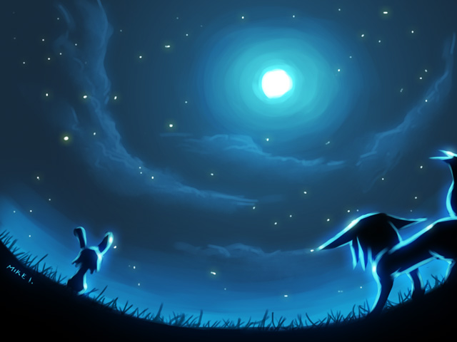 640x480 Night Sky By Mikeinel - Night Sky Digital Painting