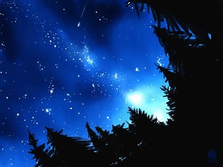 320x240 Leisurely Digital Painting - Night Sky Digital Painting