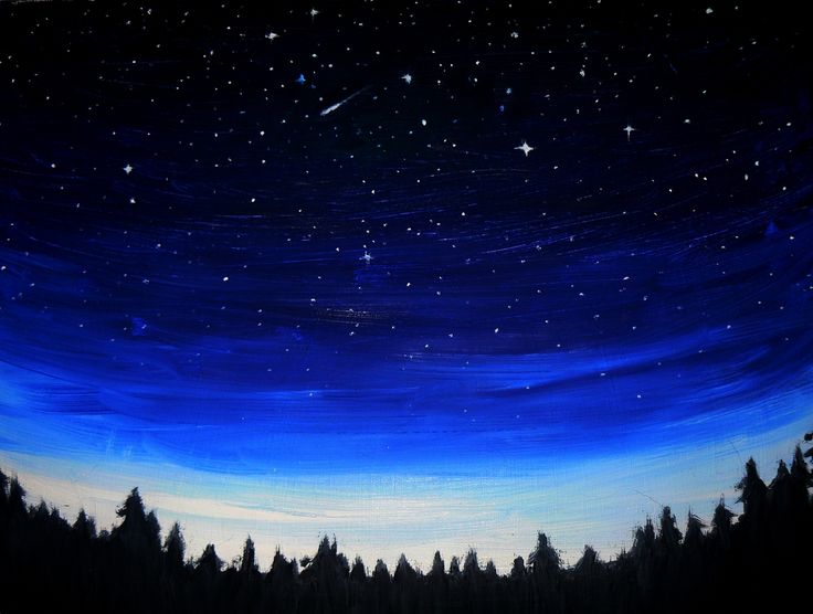 Night Sky Digital Painting At Paintingvalley Com Explore