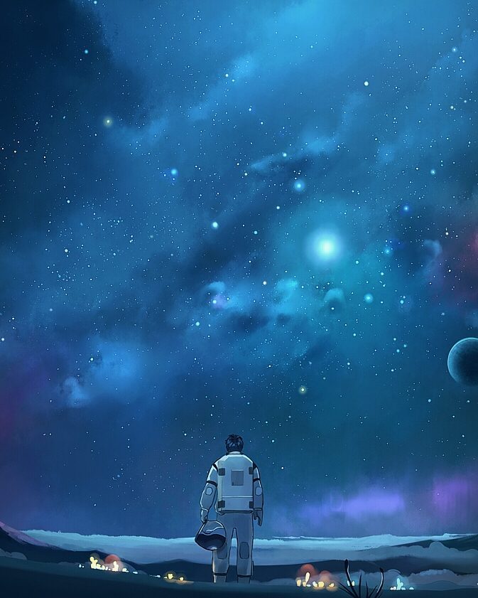 Night Sky Digital Painting at Explore collection