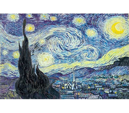 419x368 Starry Night (Nuit Etoilee) - Night Sky Famous Painting