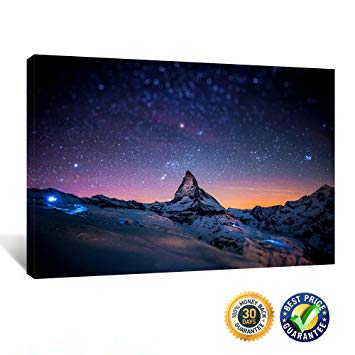 355x355 Creative Art Canvas Wall Art Painting Starry Night - Night Sky Painting