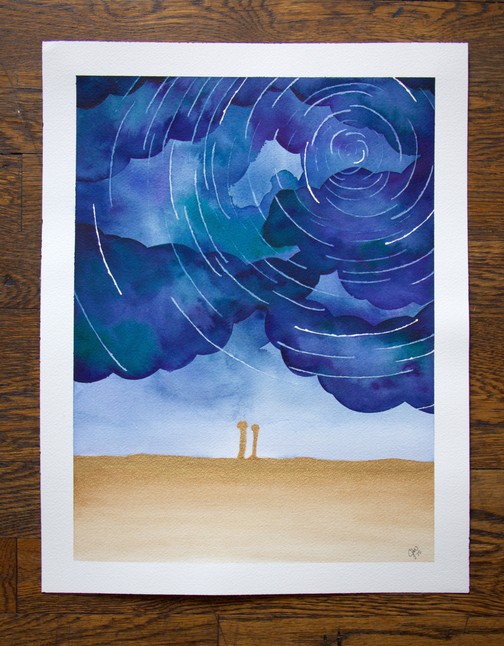 1000x1282 Watercolor Tutorial Night Sky Paper By Jlee - Night Sky Watercolor Painting